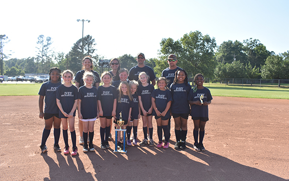 Karen Fioretti / The Star-Herald  7-8 Year Olds – 1st Place Team. Ivey Mechanical — Team members (in no particular order), Rivers Dew, Laney Rea, Georgia Cade, Hallie Ferguson, Chloe Thomas, Addilyn Gray, Ellie Ferguson, Jace Jones, Karariah Patrick, Anna Leigh Winters and Madyson Johnson. Coaches, Ben Dew and Stephen Rea.