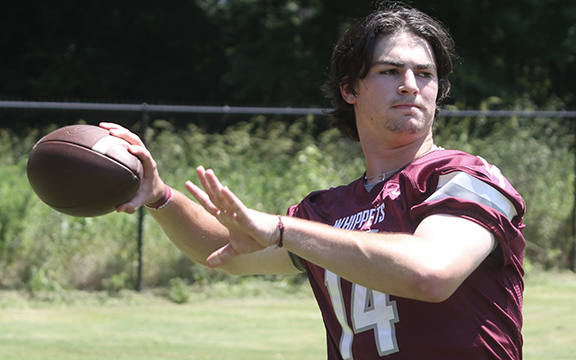 Robbie Robertson / The Star-Herald  Kosciusko's Ethan Wood returns at quarterback for the Whippets this season.