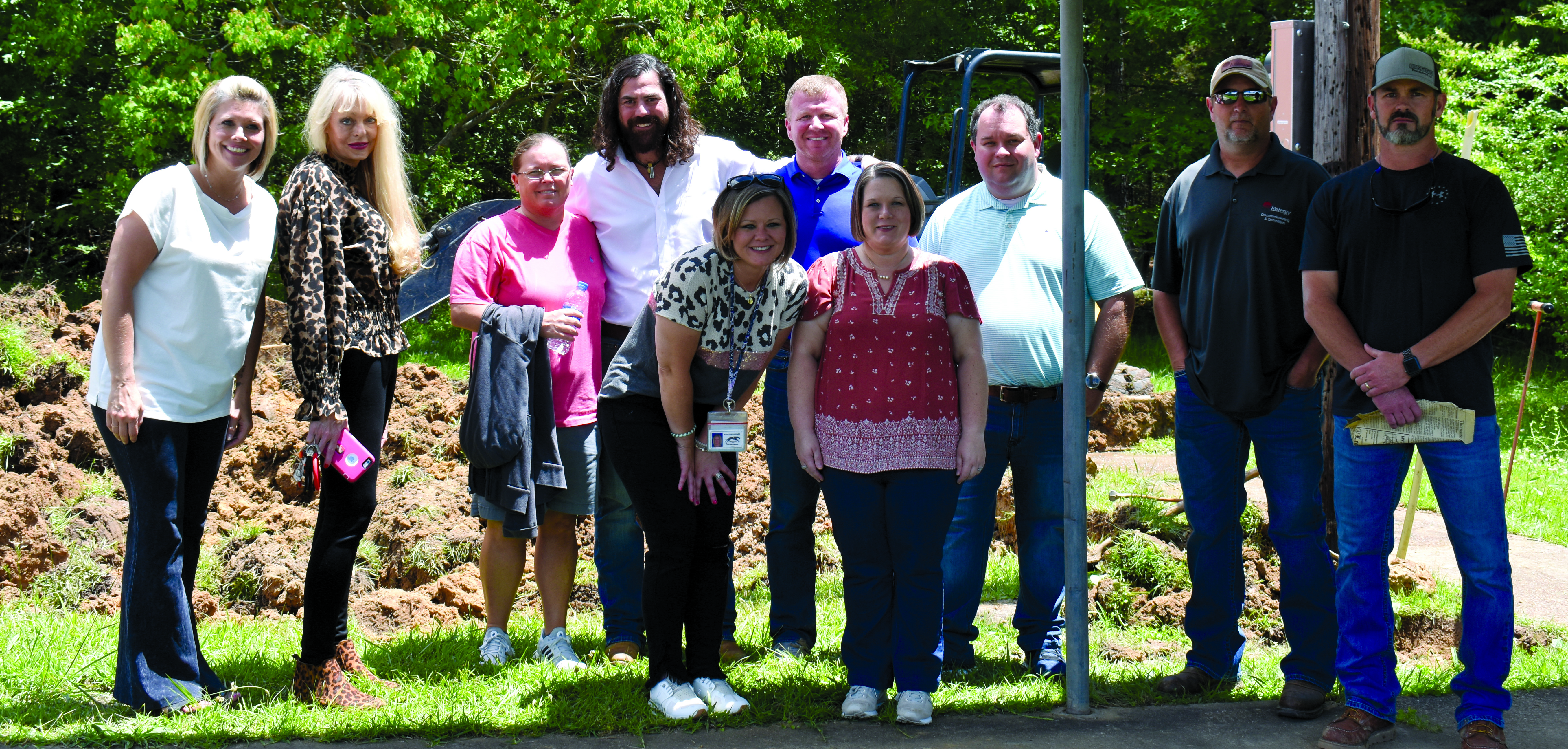 Sixteen members of the KJHS Class of 1992 gathered at the site of their former school Thursday to witness what they hoped would be the unearthing of the time capsule they buried 29 years ago. Instead, they ended up unearthing a lot of memories.