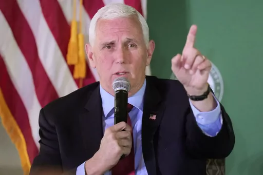 Former Vice President Mike Pence speaks at a luncheon Friday, April 28, 2023, in Salt Lake City. Allies of Pence are launching a new super PAC to support his expected candidacy for the 2024 Republican presidential nomination. "Committed to America" will be the official Pence-sanctioned outside group, according to sources familiar with the project, who spoke on condition of anonymity to share details of the planning and strategy. (AP Photo/Rick Bowmer, File)