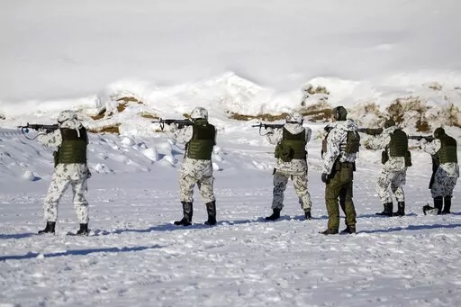 Reservists of the Karelia Brigade shoot with live rounds during the Etel'-Karjala 22 (South Karelia 22) local defence exercise in Taipalsaari, south-eastern Finland, on March 9, 2022.  Finland appears on the cusp of joining NATO. Sweden could follow suit. By year's end, they could stand among the alliance's ranks. Russia's war in Ukraine has provoked a public about face on membership in the two Nordic countries. They are already NATO's closest partners, but should Russia respond to their members