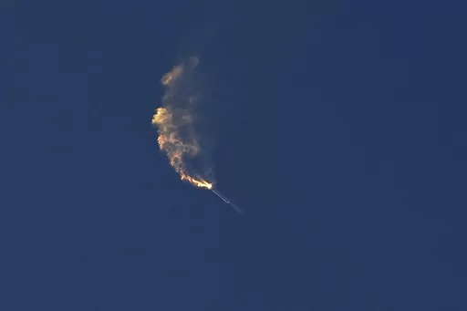 SpaceX's Starship turns after its launch from Starbase in Boca Chica, Texas, Thursday, April 20, 2023. The Federal Aviation Administration is being sued by wildlife and environmental groups over SpaceX's launch of its giant rocket from Texas. The lawsuit was filed Monday, May 1, 2023, in federal court in Washington. (AP Photo/Eric Gay)