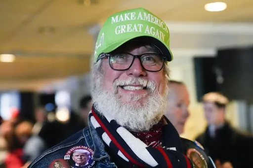 Edward X. Young, of Brick, N.J., arrives before Republican presidential candidate former President Donald Trump speaks during a campaign event in Laconia, N.H., Jan. 22, 2024. Before launching his ill-fated campaign for the White House, Florida Gov. Ron DeSantis was a star. Again and again, Republican voters said they saw him as the future of the party. But after a bitter scorched-earth primary in which Trump pounded DeSantis viciously for the better part of a year, interviews with voters across