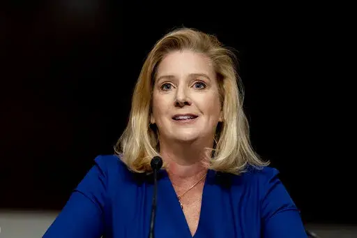 Christine Wormuth speaks during a Senate Armed Services Committee nomination hearing on Capitol Hill in Washington, on May 13, 2021. The Army says it will immediately begin discharging soldiers who have refused to get the mandatory COVID-19 vaccine, putting more than 3,300 service members at risk of being thrown out soon. (AP Photo/Andrew Harnik, File)