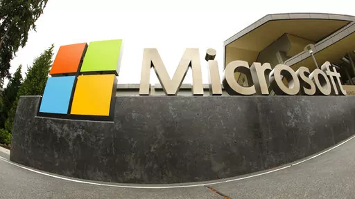 This July 3, 2014, file photo, shows the Microsoft Corp. logo outside the Microsoft Visitor Center in Redmond, Wash. In just the past month of Jan. 2023, there have been nearly 50,000 job cuts across the technology sector. Large and small tech companies went on a hiring spree in over the past several years due to a demand for their products, software and services surged with millions of people working remotely. (AP Photo Ted S. Warren, File)