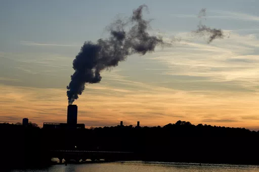 The Marshall Steam Station coal power plant operates March 3, 2024, near Mooresville, N.C. A rule issued April 24, 2024, by the Environmental Protection Agency would force power plants fueled by coal or natural gas to capture smokestack emissions or shut down. (AP Photo/Chris Carlson, File)