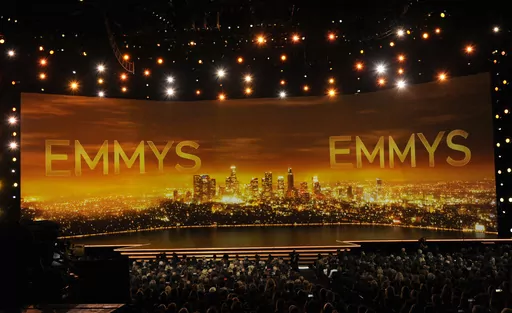 This Sept. 22, 2019 file photo shows a view of the stage at the 71st Primetime Emmy Awards in Los Angeles. The 75th Primetime Emmy Awards has been postponed due the the ongoing actors and writers strikes that essentially shut down Hollywood. (Photo by Chris Pizzello/Invision/AP, File)