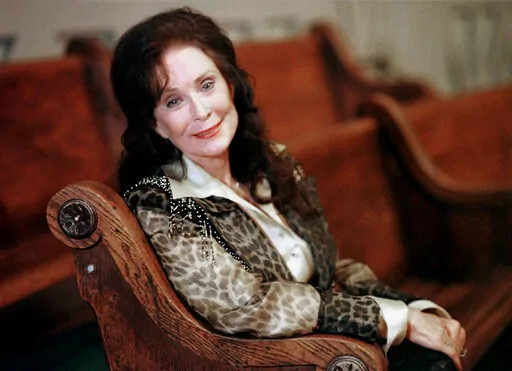 Country music great Loretta Lynn poses for a portrait in September 2000 in Nashville, Tenn. Lynn, the Kentucky coal miner’s daughter who became a pillar of country music, died Tuesday at her home in Hurricane Mills, Tenn. She was 90. (AP Photo/Christoper Berkey, File)