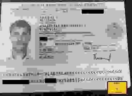 This image provided by the U.S. Attorney's Office, shows a Russian passport of Vladislav Klyushin, part of the government evidence entered into the record as exhibits in Klyushin's trial. Klyushin was sentenced Thursday, Sept. 7, 2023, to nine years in prison for his role in a nearly $100 million stock market cheating scheme that relied on secret earnings information stolen through the hacking of U.S. computer networks. ( U.S. Attorney's Office via AP)