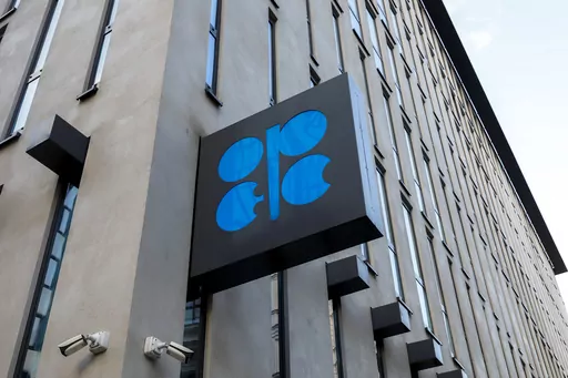 The logo of the Organization of the Petroleoum Exporting Countries (OPEC) is seen outside of OPEC's headquarters in Vienna, Austria, on March 3, 2022. Leading oil-producing countries led by Saudi Arabia and Russia are wrestling with whether to make another cut in crude supplies to the global economy as the OPEC+ alliance struggles to prop up sagging oil prices that have been a boon to U.S. drivers and helped ease inflation worldwide. The group is meeting Sunday, June 4, 2023 at OPEC headquarters