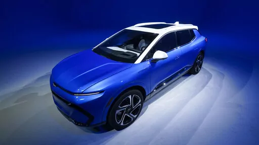 A 2024 Chevrolet Equinox EV 3LT is shown in Warren, Mich., Aug. 30, 2022. General Motors is preparing to roll out a $30,000 Chevy Equinox electric vehicle in the most popular part of the U.S. auto market. (AP Photo/Paul Sancya)