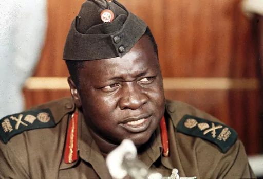 President Idi Amin of Uganda speaks at a news conference during a visit to Damsacus, Syria, on Oct. 16, 1973. Amin, who took power by force in Uganda in 1971 and ruled until he was removed by armed groups of exiles in 1979, died in Saudi Arabia in 2003. His passing was barely acknowledged in Uganda, and some of Amin's supporters over the years have unsuccessfully lobbied for his remains to be returned home, underscoring his tainted legacy. (AP Photo, File)