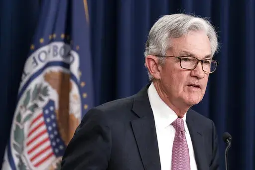 Federal Reserve Board Chair Jerome Powell speaks during a news conference at the Federal Reserve, Wednesday, May 4, 2022 in Washington. The Federal Reserve intensified its drive to curb the worst inflation in 40 years by raising its benchmark short-term interest rate by a sizable half-percentage point. (AP Photo/Alex Brandon)