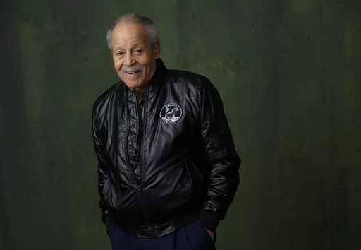 Former NASA astronaut Ed Dwight poses for a portrait to promote the National Geographic documentary film "The Space Race" during the Winter Television Critics Association Press Tour, Thursday, Feb. 8, 2024, at The Langham Huntington Hotel in Pasadena, Calif. (AP Photo/Chris Pizzello)