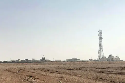 The al-Tanf military outpost in southern Syria is seen on Oct. 22, 2018. The Pentagon says the U.S. military launched airstrikes early Oct. 27, 2023, on two locations in eastern Syria linked to Iran’s Revolutionary Guard Corps. The strikes come in retaliation for a slew of drone and missile attacks against U.S. bases and personnel in the region. (AP Photo/Lolita Baldor, File)